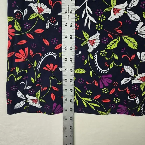 Jones New York Floral Sleeveless Top Womens Size Medium Button detail 0669 - Picture 7 of 8